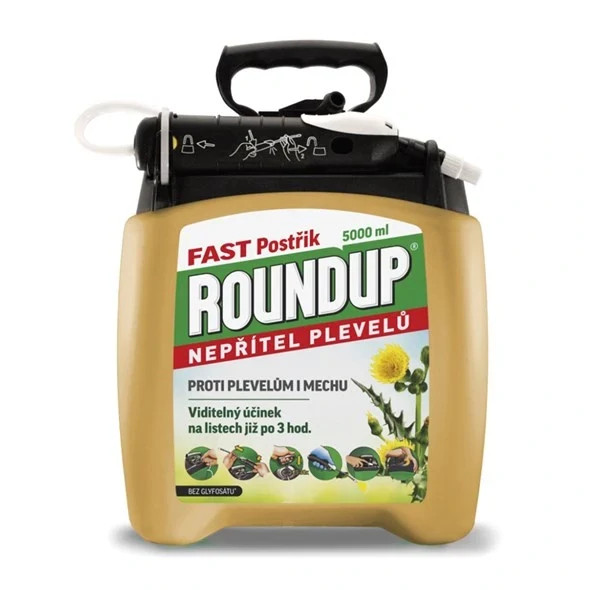 ROUNDUP Fast bez glyfozátu - rozprašovač EVERGREEN 5l