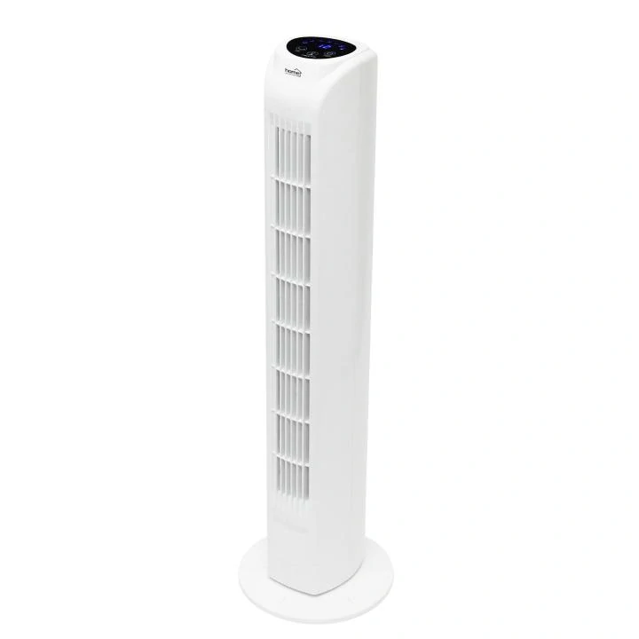 Stĺpový ventilátor s diaľkovým ovládačom, biela farba, 79 cm, 45 W TWFR78