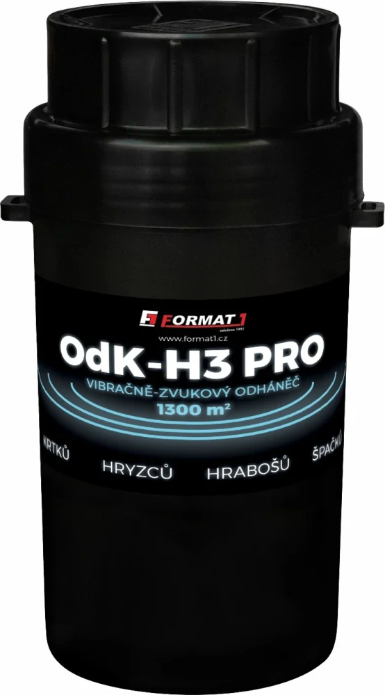 Odpudzovač krtkov a hrabošov FORMAT OdK-H3 PRO