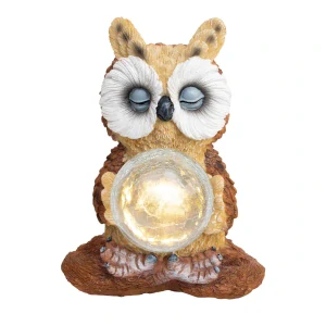 Solárne záhradné svietidlo, sova MX 637