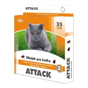 Antiparazitný obojok pre mačky STACHEMA Attack 35cm