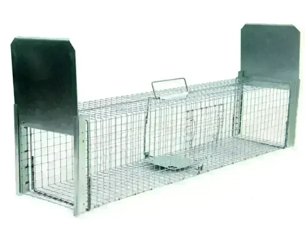 Profesionálna odchytová pasca na kuny, mačky, líšky, potkany, krysy, lasice a tchora 100x26x26V2