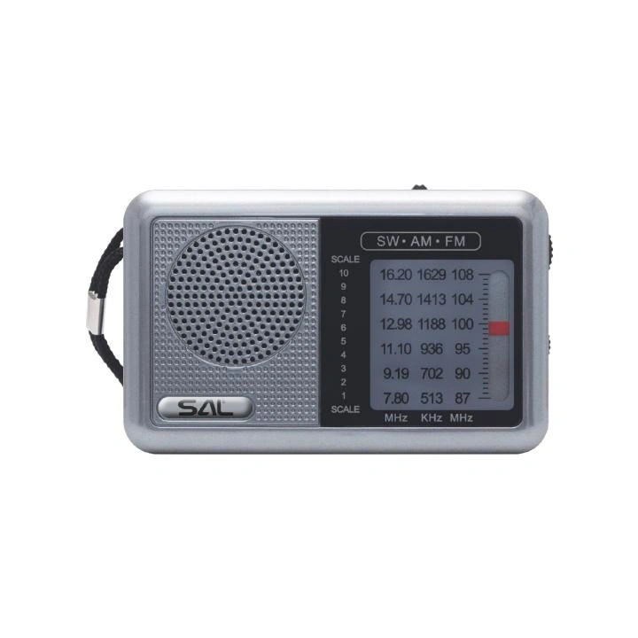 Prenosné rádio, 3 pásmové, nabíjateľné, sivá RPC6CH