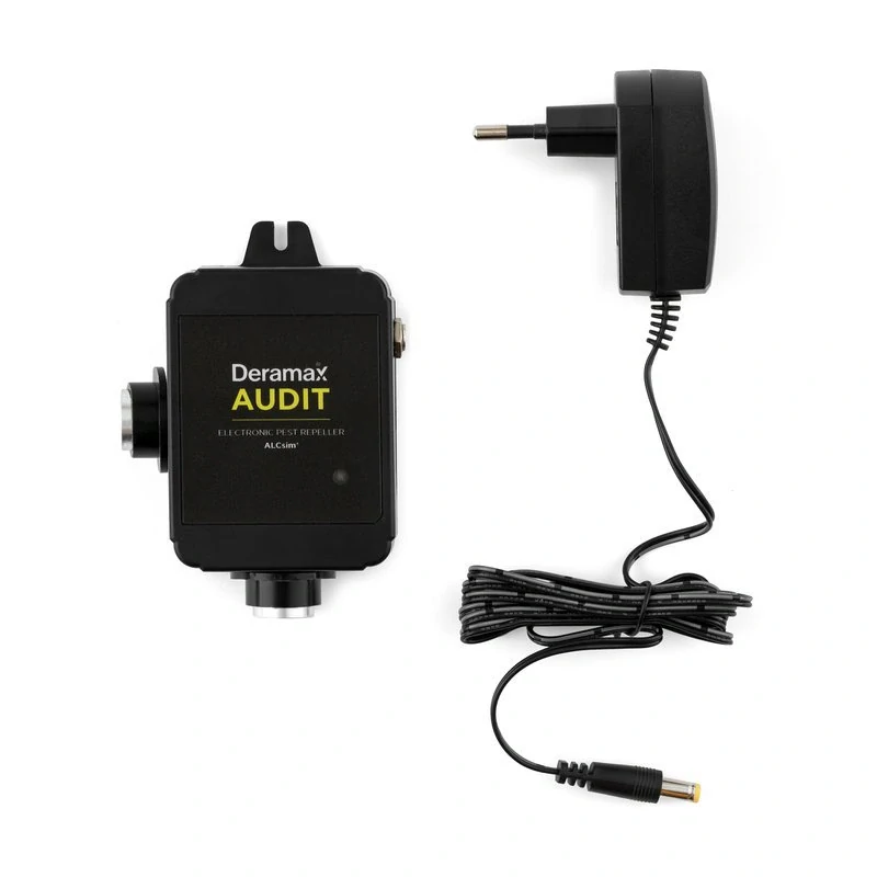 Deramax®-Audit.  Ultrazvukový odpudzovač kún a hlodavcov II. generácia s ALCsim®