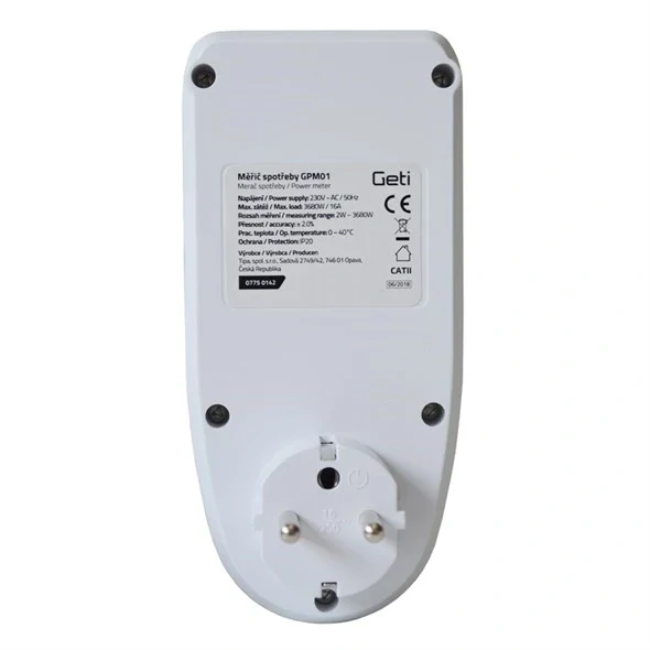 Merač spotreby elektrickej energie GETI GPM01