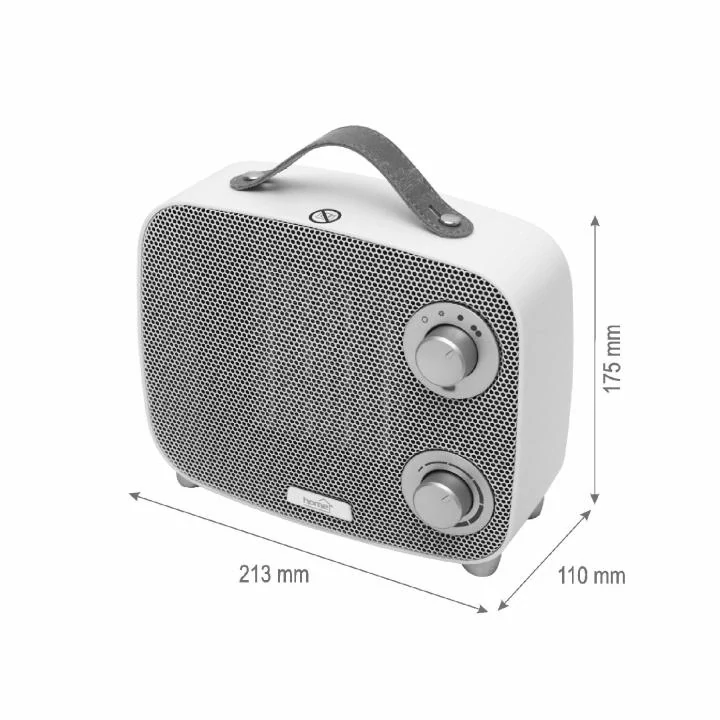 Prenosný PTC ohrievač, biela FK58W