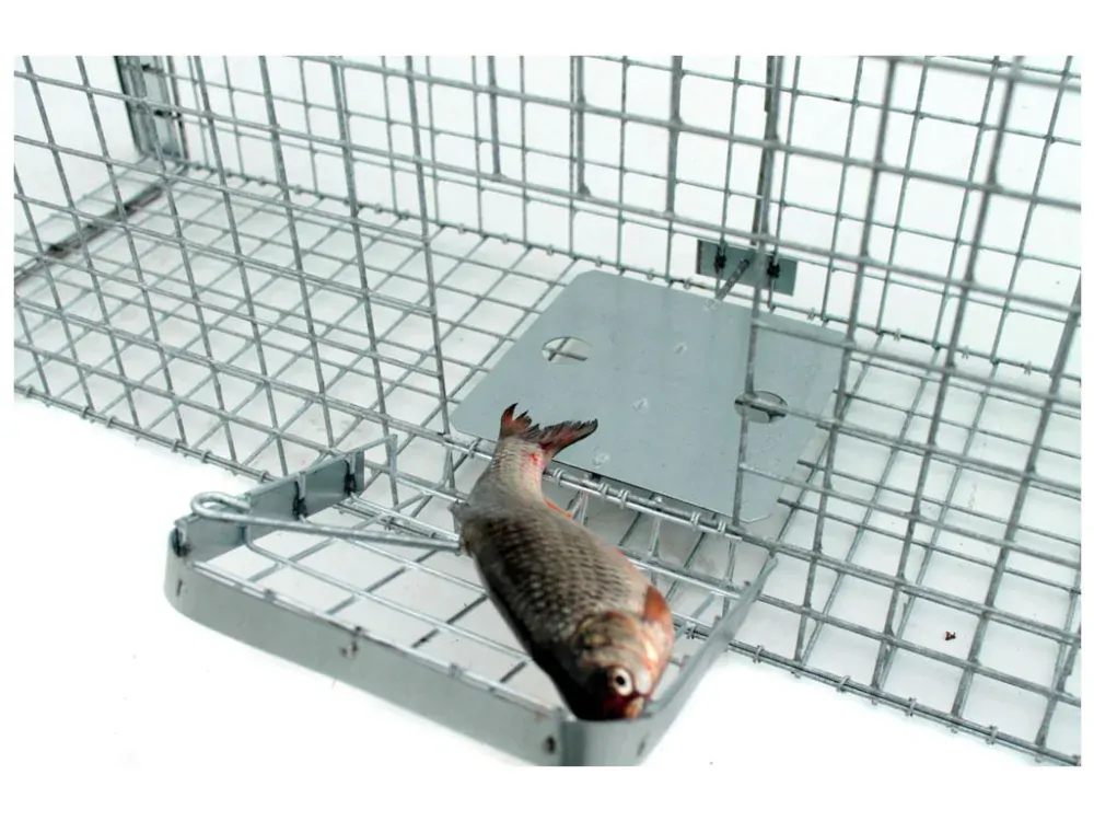 Profesionálna odchytová pasca na líšky, kuny, vydry a mačky 130x34x34V2