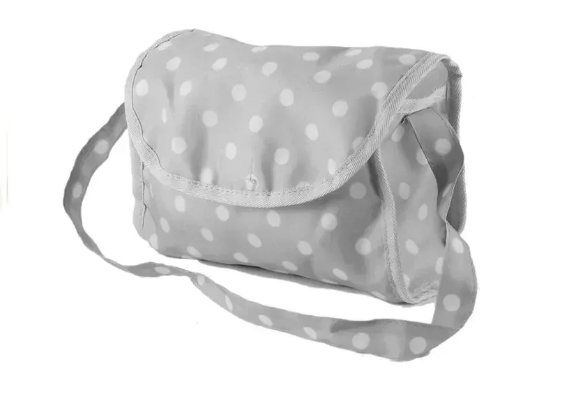 Kočík pre bábiku sivo-tyrkysový 6818