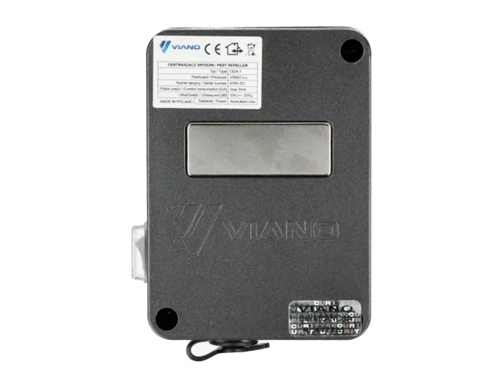 Profesionálny odpudzovač kún, potkanov a myší Viano, akumulátorový 2000m2