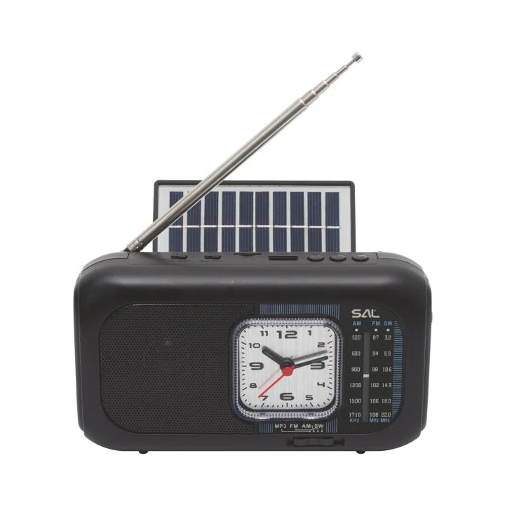 Solárne hybridné rádio, BT/USB/SD/CLOCK/LAMP RPH3