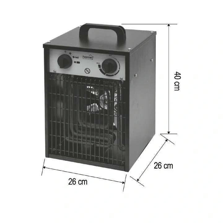 Prenosný ventilátorový ohrievač, 400 V / 5 kW FKI5